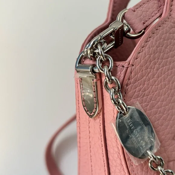 NWOT Tiffany & Co. Rose Pink Heart-Shaped Crossbody Bag - Picture 13 of 14